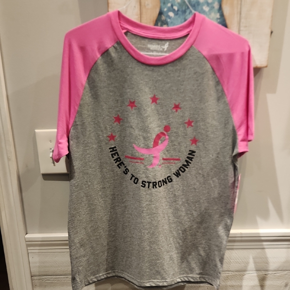 NWT Susan G. Komen Here's To Strong Woman Sz M T-shirt